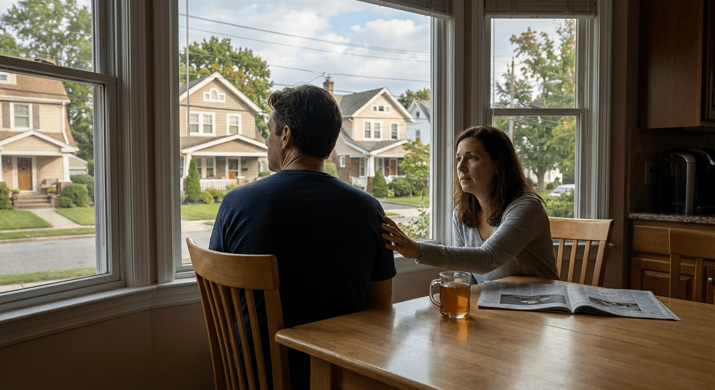 Mood swings affecting relationships in Rockville Centre, couple looking distant